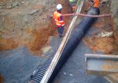 Pose canalisation